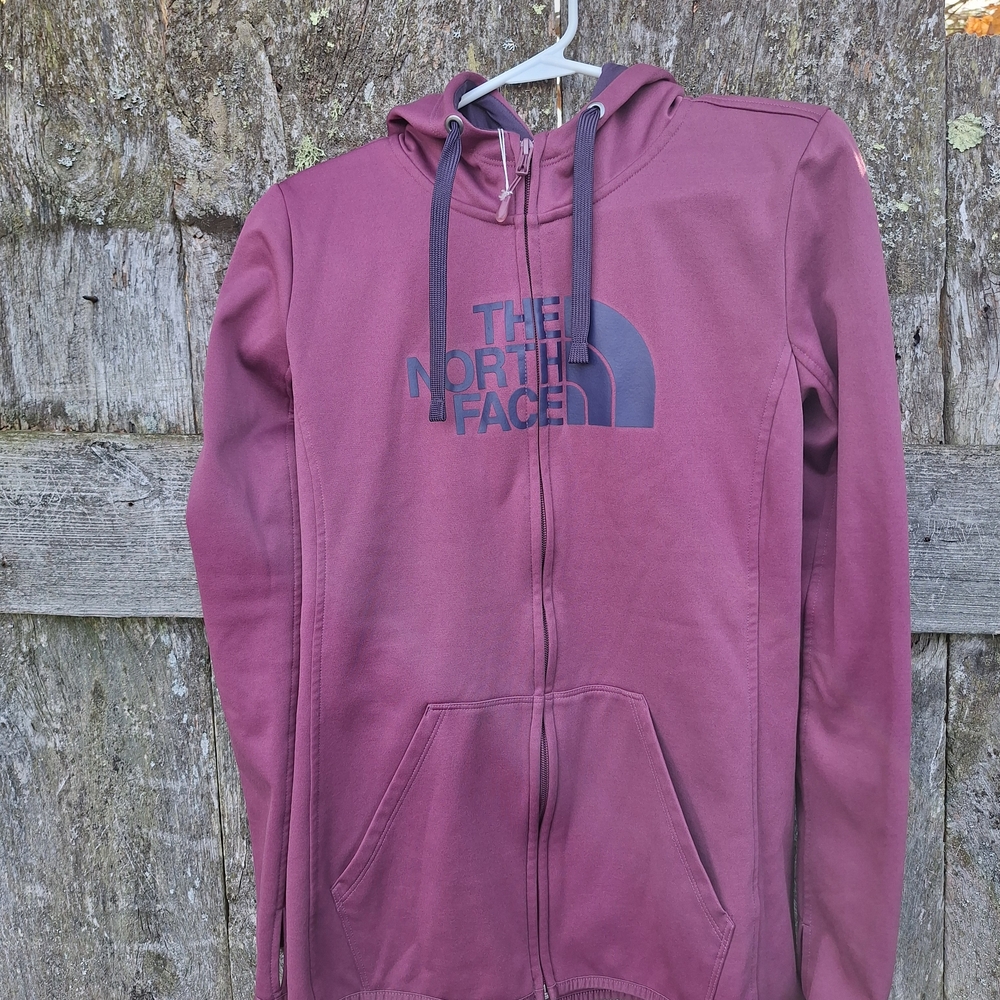 The North Face Maroon Full-Zip Hoodie